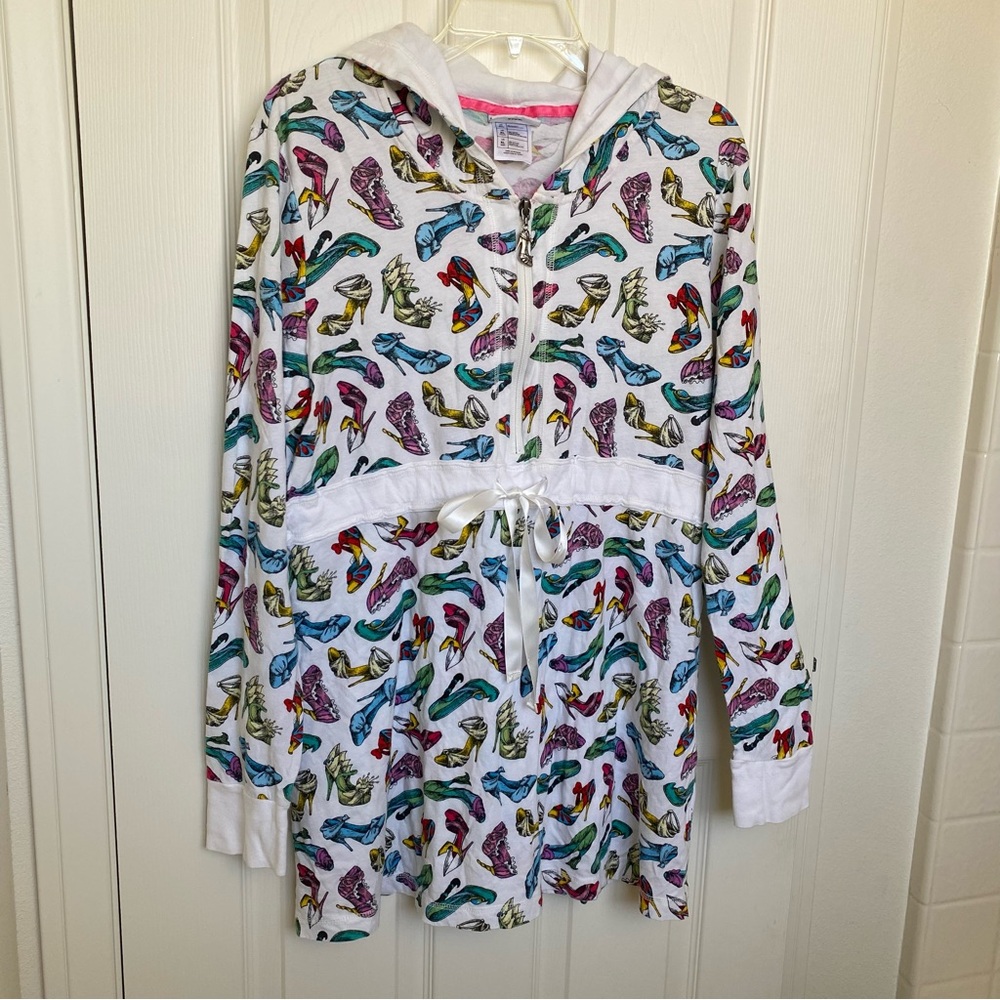 DISNEY Parks Princess Shoe Hooded Sweatshirt XL
